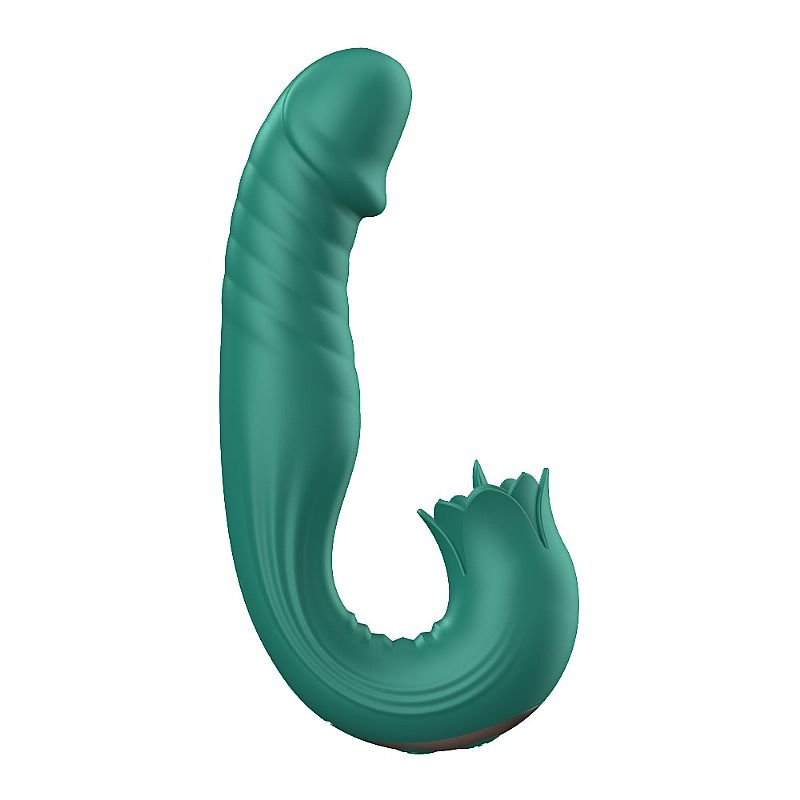 Vibrador de Ponto G e clitóris com Língua e Vai e vem - Elan