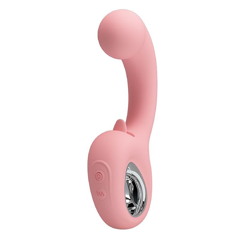 Vibrador de Ponto G e Clitóris com Língua Estimuladora - Erynnyes Pretty Love