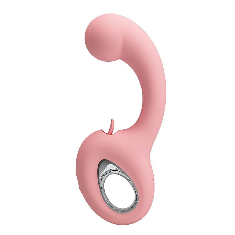 Vibrador de Ponto G e Clitóris com Língua Estimuladora - Erynnyes Pretty Love