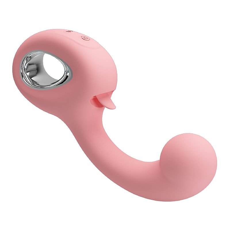 Vibrador de Ponto G e Clitóris com Língua Estimuladora - Erynnyes Pretty Love