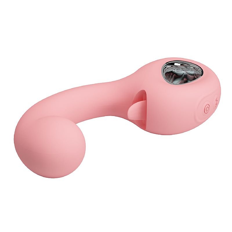Vibrador de Ponto G e Clitóris com Língua Estimuladora - Erynnyes Pretty Love