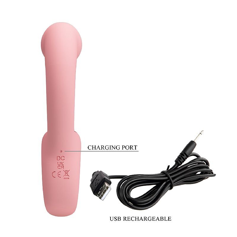Vibrador de Ponto G e Clitóris com Língua Estimuladora - Erynnyes Pretty Love