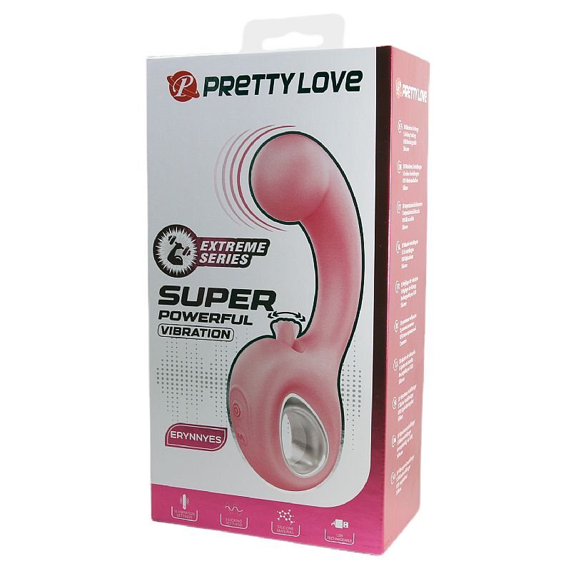 Vibrador de Ponto G e Clitóris com Língua Estimuladora - Erynnyes Pretty Love