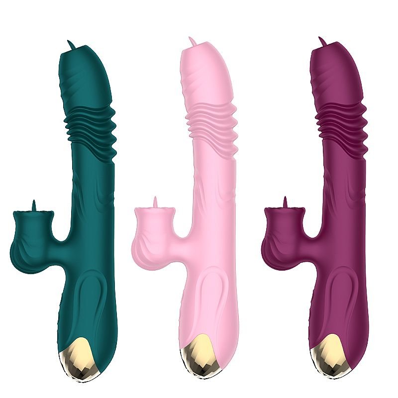 Vibrador de ponto G e clitóris com Língua - Lord Town - Rosa