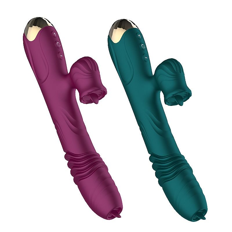Vibrador de ponto G e clitóris com Língua - Lord Town - Rosa