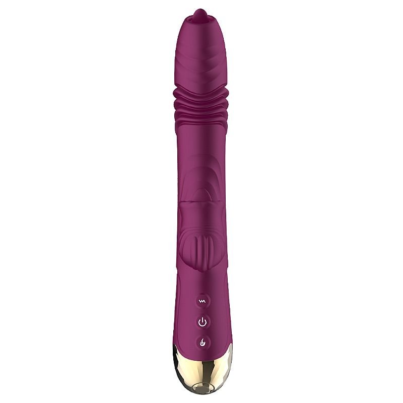 Vibrador de ponto G e clitóris com Língua - Lord Town - Rosa