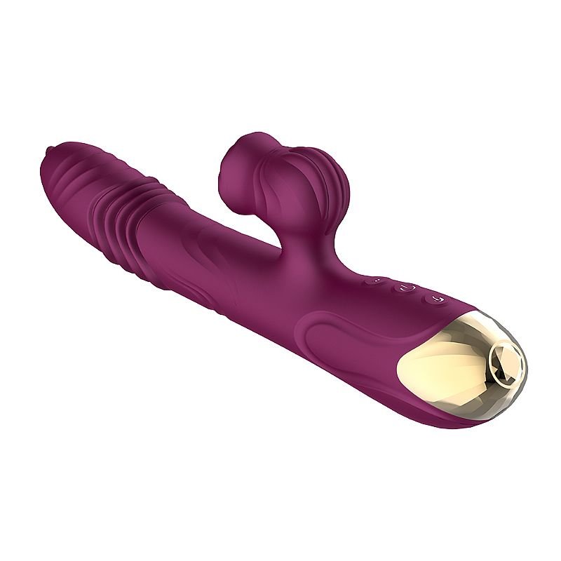 Vibrador de ponto G e clitóris com Língua - Lord Town - Vinho