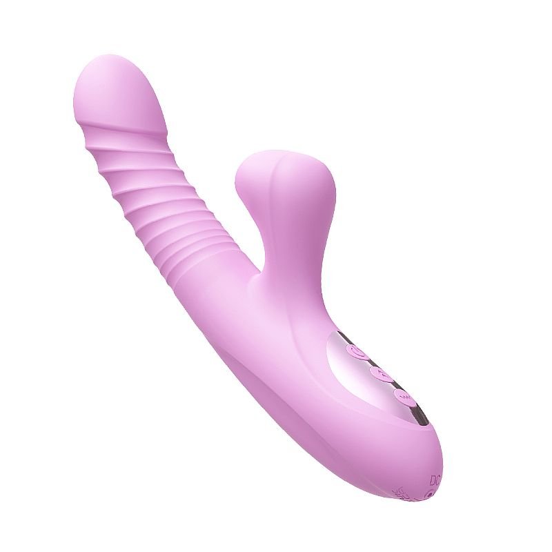 Vibrador de ponto G e clitóris com Língua - Vai e vem / Aquecimento