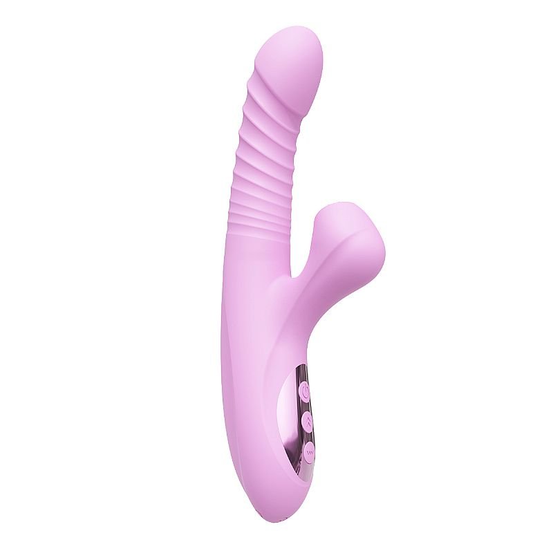 Vibrador de ponto G e clitóris com Língua - Vai e vem / Aquecimento