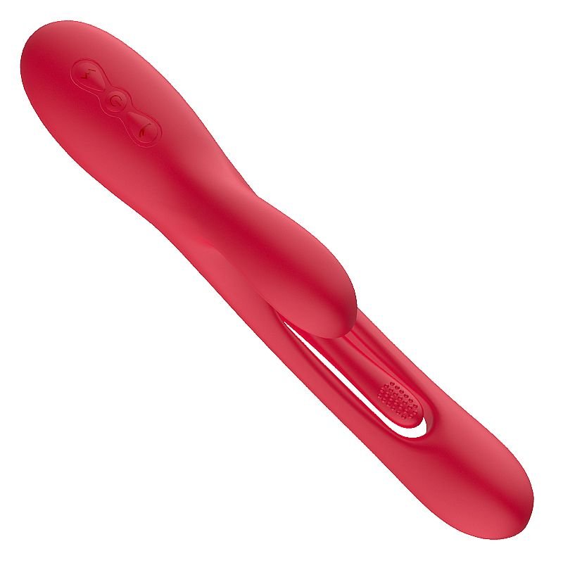 Vibrador de Ponto G e Clitóris com Movimento Slap - Rosa