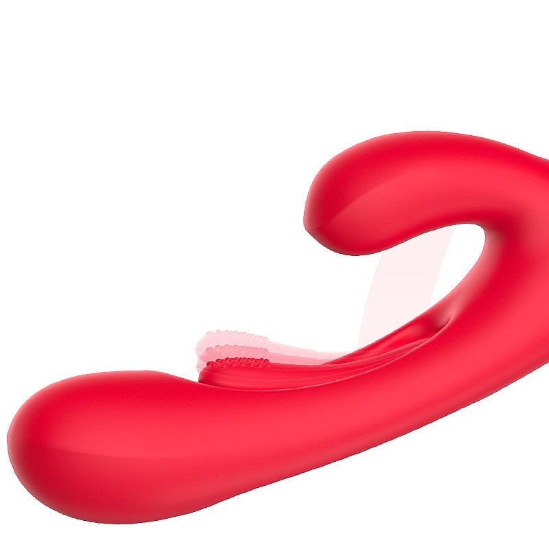 Vibrador de Ponto G e Clitóris com Movimento Slap - Rosa