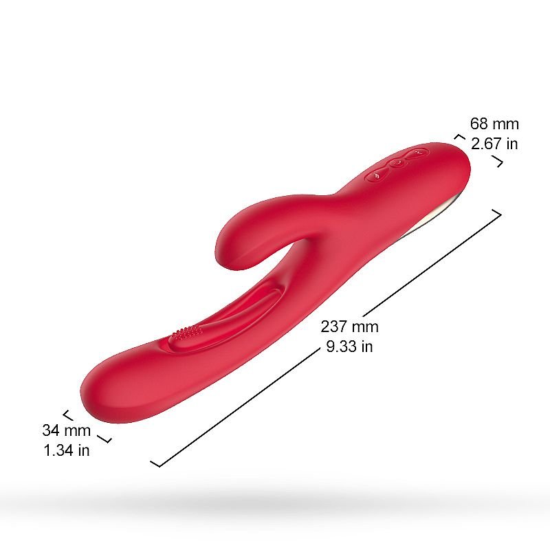 Vibrador de Ponto G e Clitóris com Movimento Slap - Rosa