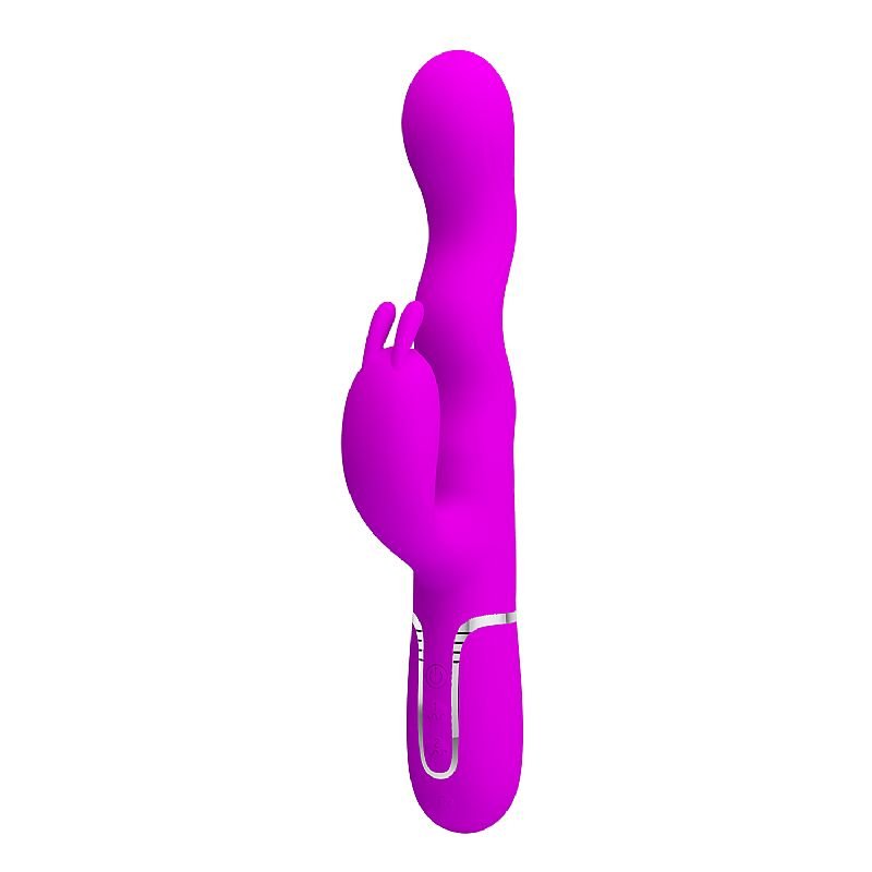 Vibrador de Ponto G e clitóris com Ondulações - Loursen - Pretty Love - Roxo