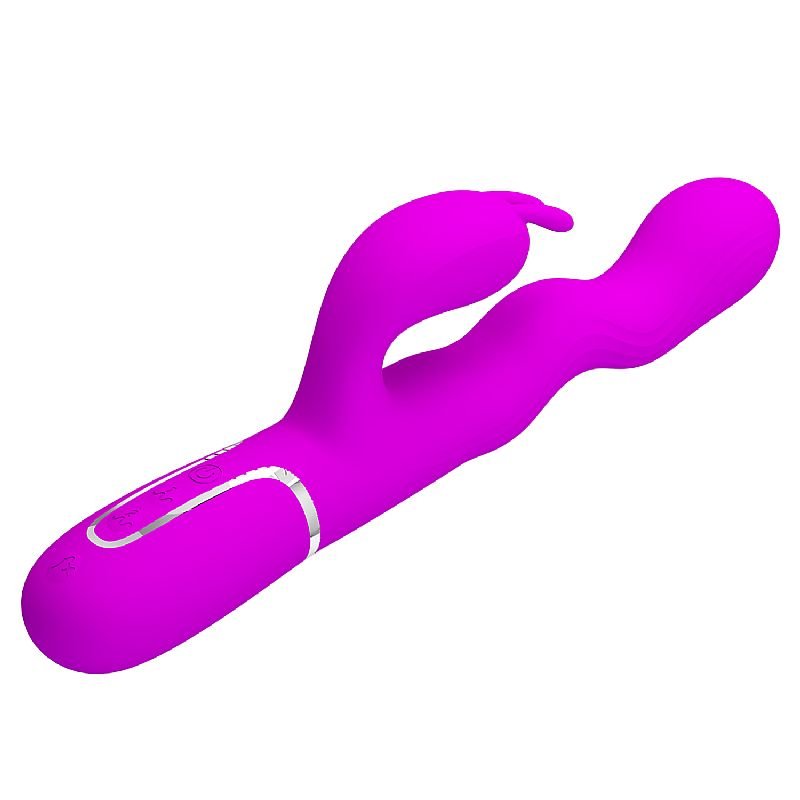 Vibrador de Ponto G e clitóris com Ondulações - Loursen - Pretty Love - Vinho