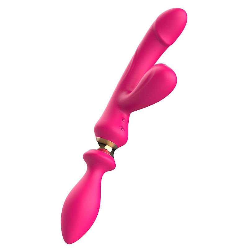 Vibrador de Ponto G e Clitóris com Plug