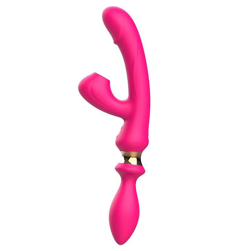 Vibrador de Ponto G e Clitóris com Plug