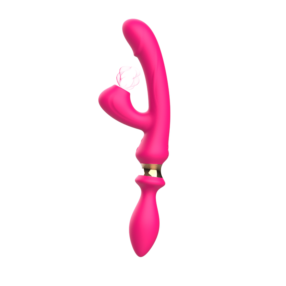Vibrador de Ponto G e Clitóris com Plug