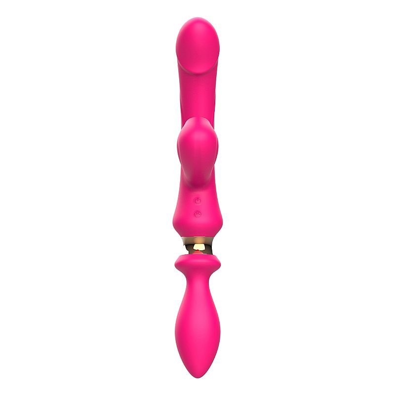 Vibrador de Ponto G e Clitóris com Plug