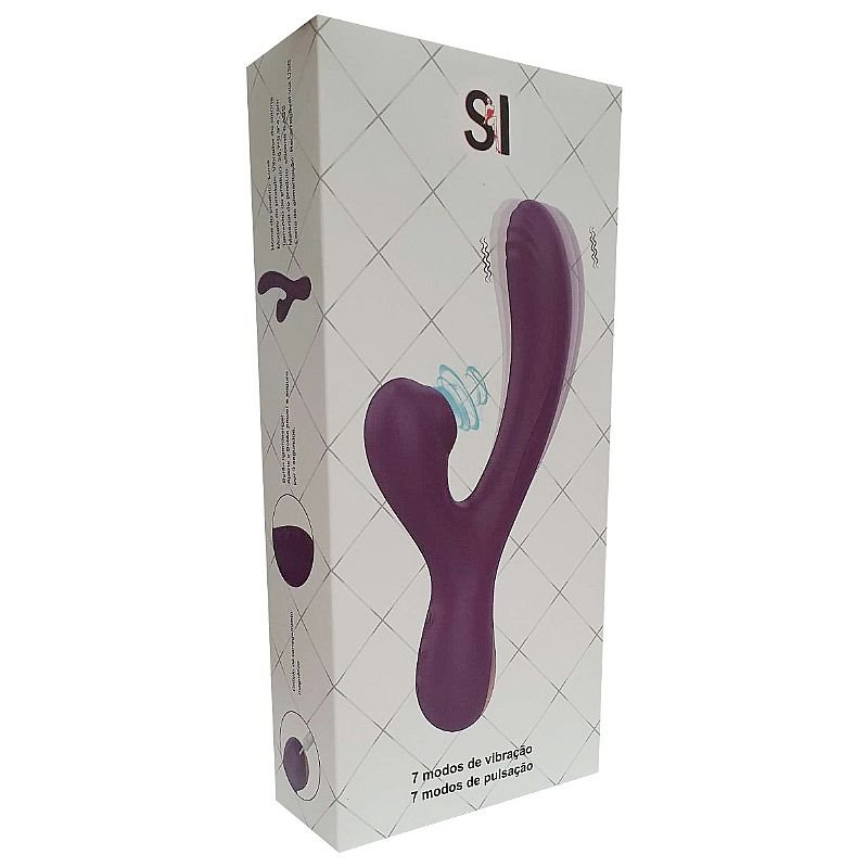 Vibrador de Ponto G e clitóris com Pulsação