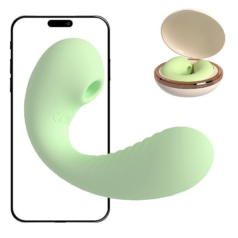 Vibrador de Ponto G e Clitóris com Pulsação - À Longa distância APP - Com Case