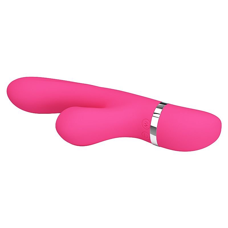 Vibrador de Ponto G e clitóris com Pulsação - Á pilha - Willow - Pretty Love
