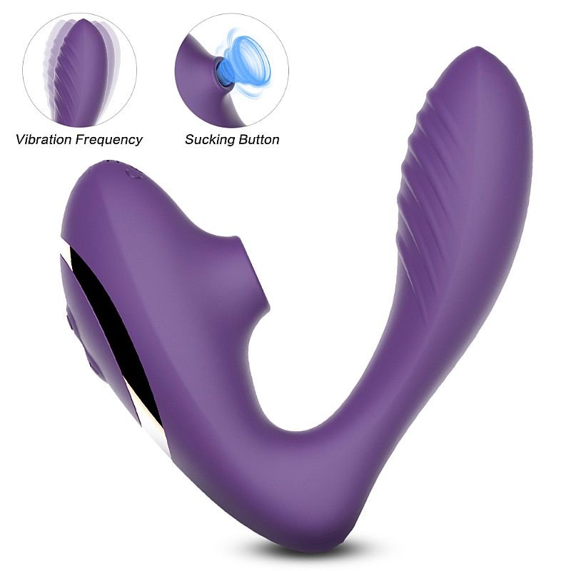 Vibrador de Ponto G e Clitóris com Pulsação - Carlota