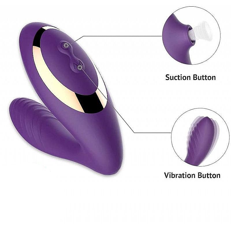 Vibrador de Ponto G e Clitóris com Pulsação - Carlota