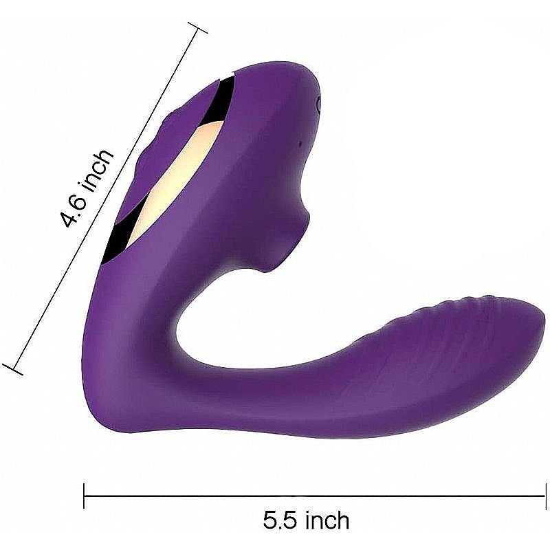 Vibrador de Ponto G e Clitóris com Pulsação - Carlota