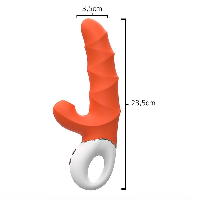 Vibrador de Ponto G e clitóris com Pulsação - Chili - S-Hande - Azul Tiffany