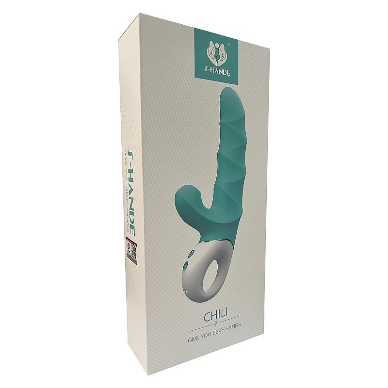 Vibrador de Ponto G e clitóris com Pulsação - Chili - S-Hande - Laranja