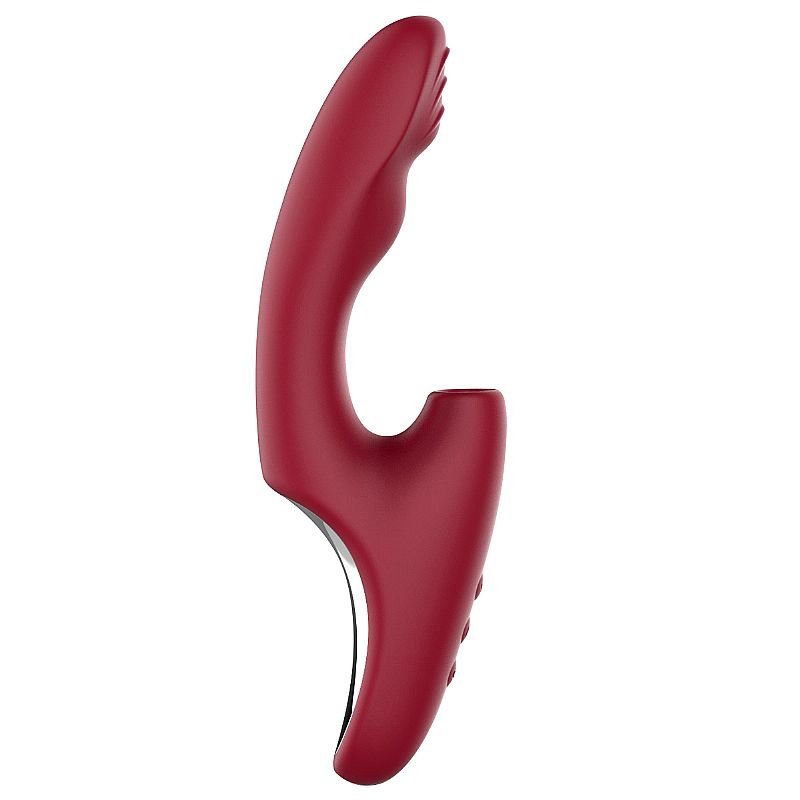 Vibrador de Ponto G e Clitóris com Pulsação e Dedilhar