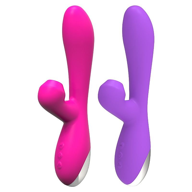 Vibrador de Ponto G e Clitóris com Pulsação e Dedilhar - ALWUP - Hither - Roxo