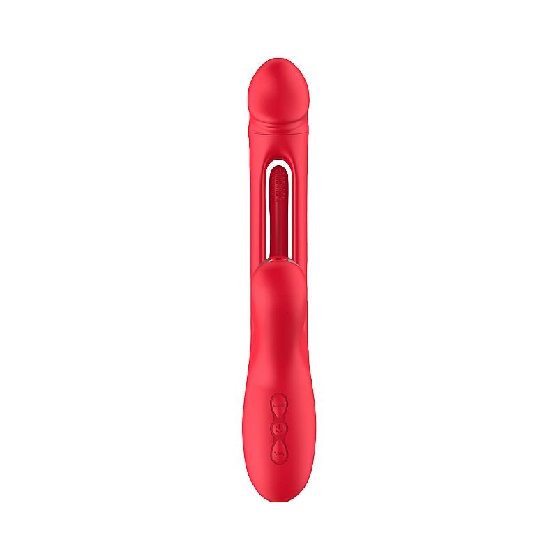 Vibrador de Ponto G e clitóris com Pulsação e Dedilhar Slap - Leny - Roxo