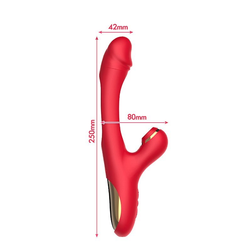 Vibrador de Ponto G e clitóris com Pulsação e Dedilhar Slap - Leny - Roxo