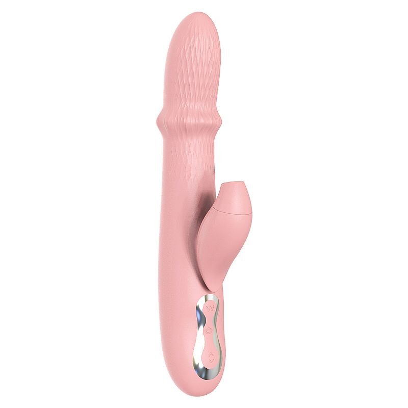 Vibrador de Ponto G e clitóris com Pulsação e Vai e Vem de Anel