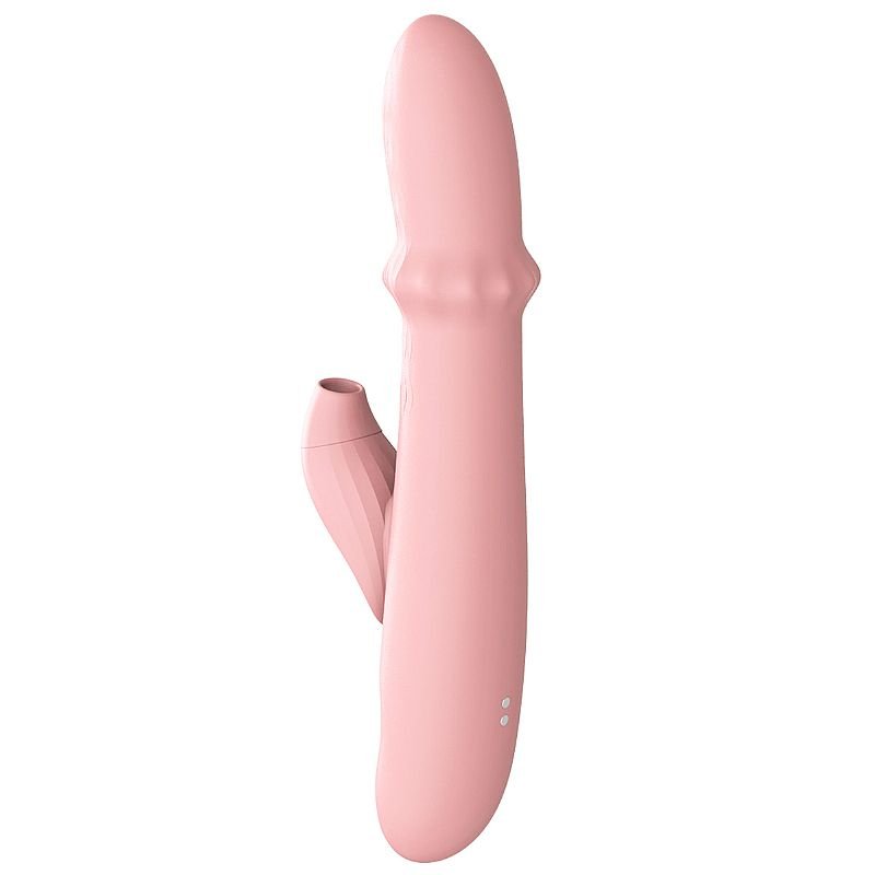 Vibrador de Ponto G e clitóris com Pulsação e Vai e Vem de Anel