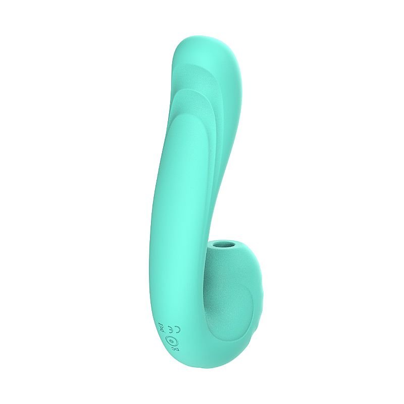 Vibrador de Ponto G e Clitóris com Pulsação em Silicone Líquido - Zenobia - Roxo