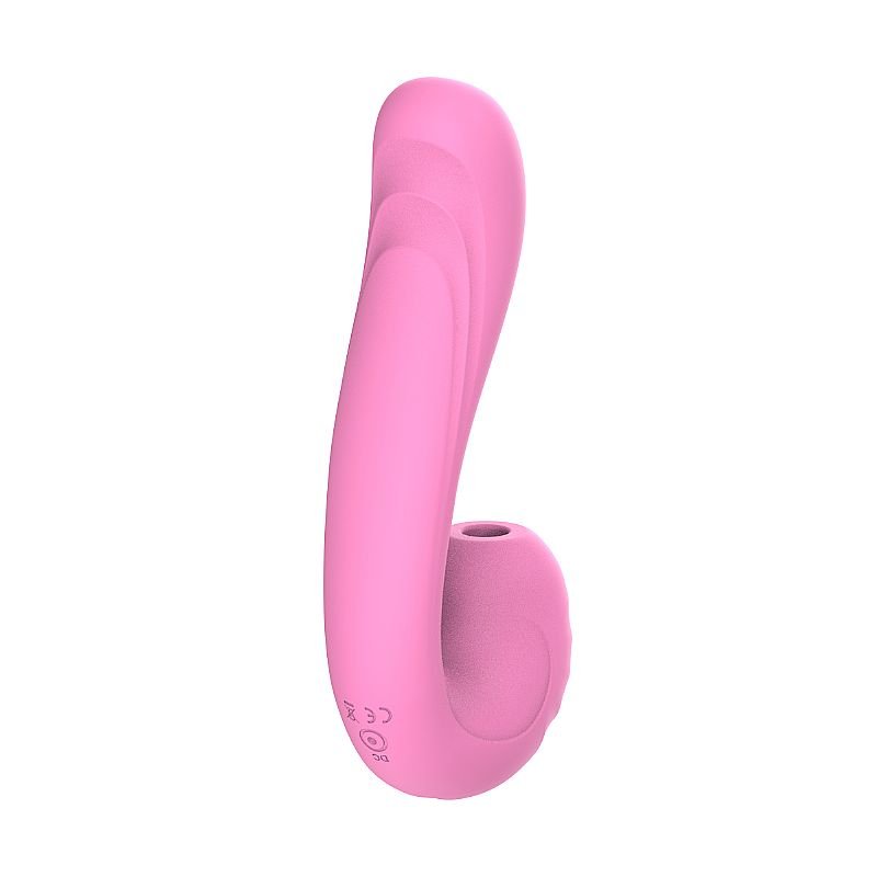 Vibrador de Ponto G e Clitóris com Pulsação em Silicone Líquido - Zenobia - Verde