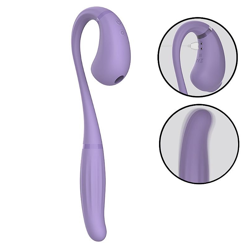 Vibrador de Ponto G e Clitóris com Pulsação - Erica - SI WINYI