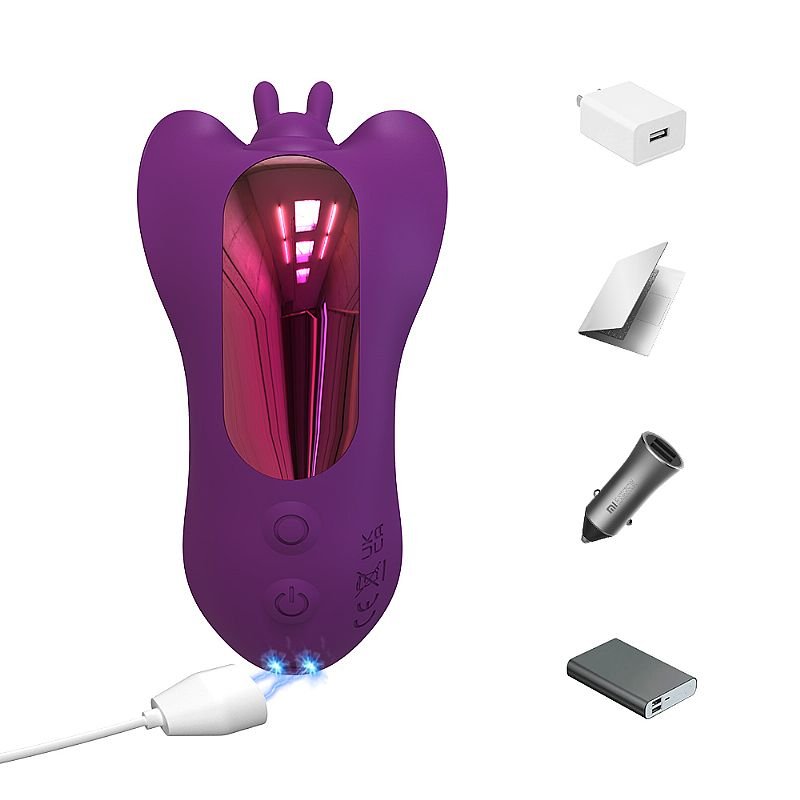 Vibrador de Ponto G e Clitóris com Pulsação - Joyce - APP - Roxo