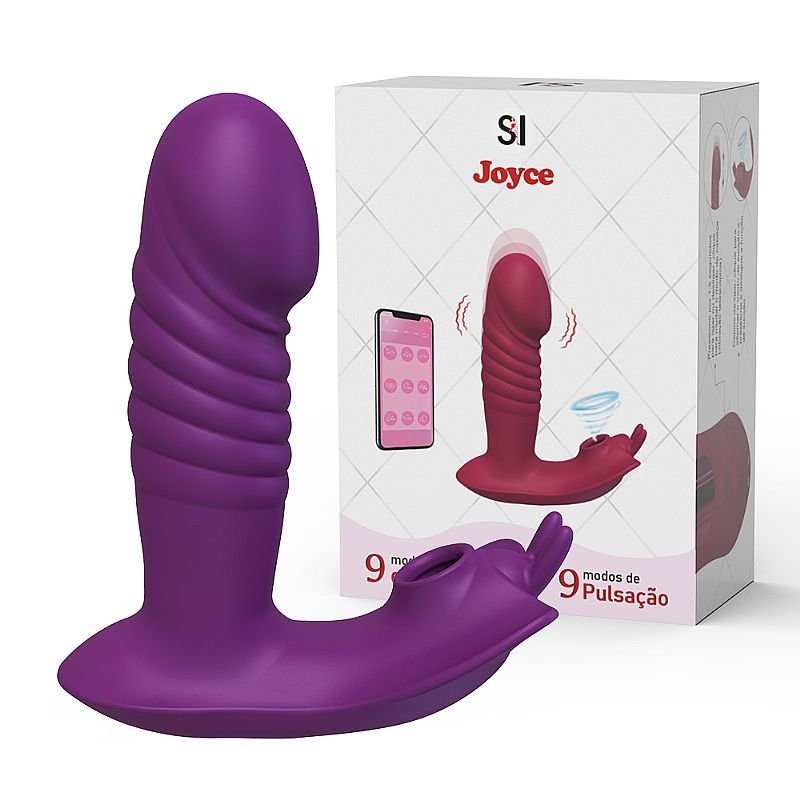 Vibrador de Ponto G e Clitóris com Pulsação - Joyce - APP - Vermelho