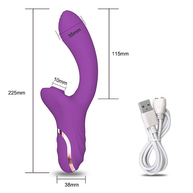 Vibrador de Ponto G e Clitóris com Pulsação - Lord - Pink