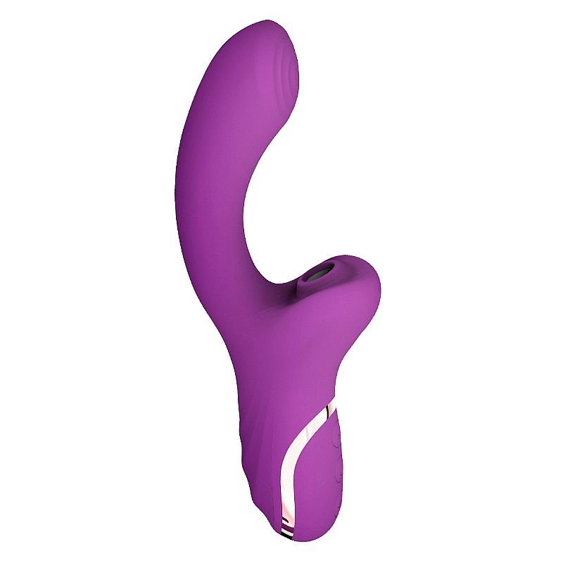 Vibrador de Ponto G e Clitóris com Pulsação - Lord - Roxo