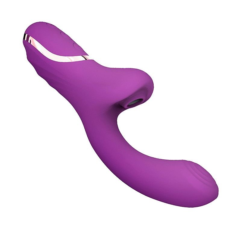 Vibrador de Ponto G e Clitóris com Pulsação - Lord - Roxo