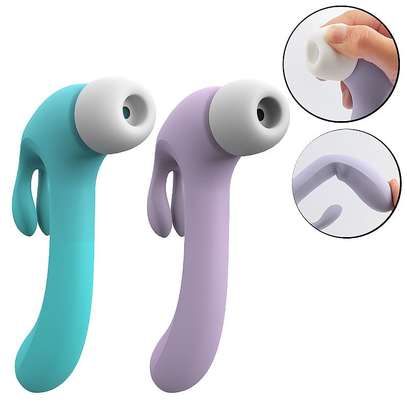 Vibrador de Ponto G e clitóris com pulsação - Martelo - Hammer Rabbit - S-Hande - Lilás