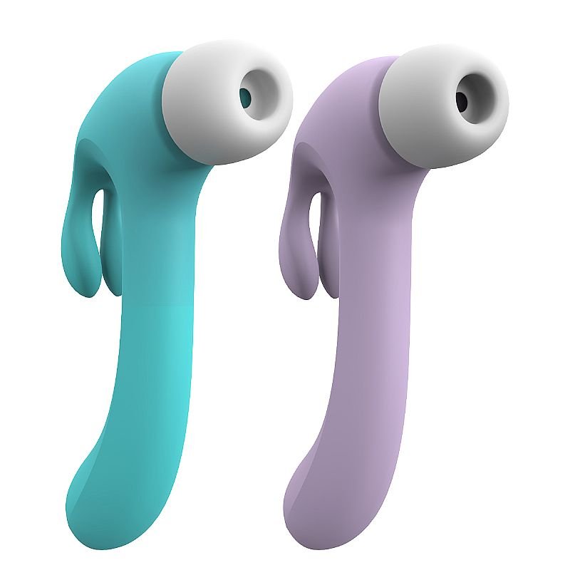 Vibrador de Ponto G e clitóris com pulsação - Martelo - Hammer Rabbit - S-Hande - Lilás