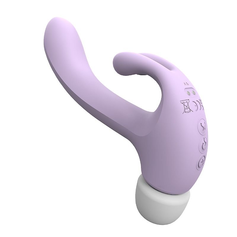 Vibrador de Ponto G e clitóris com pulsação - Martelo - Hammer Rabbit - S-Hande - Lilás