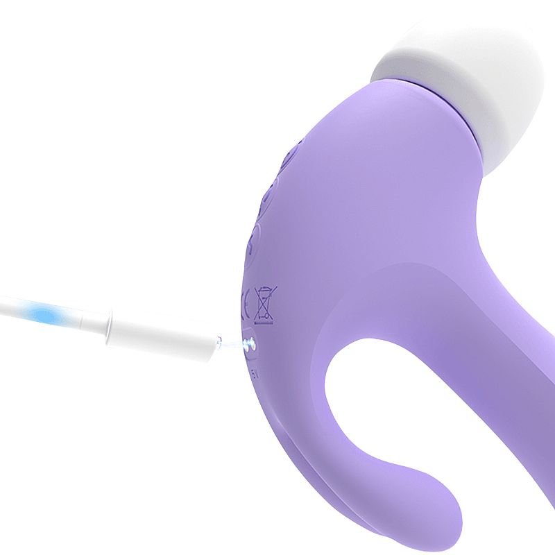 Vibrador de Ponto G e clitóris com pulsação - Martelo - Hammer Rabbit - S-Hande - Lilás