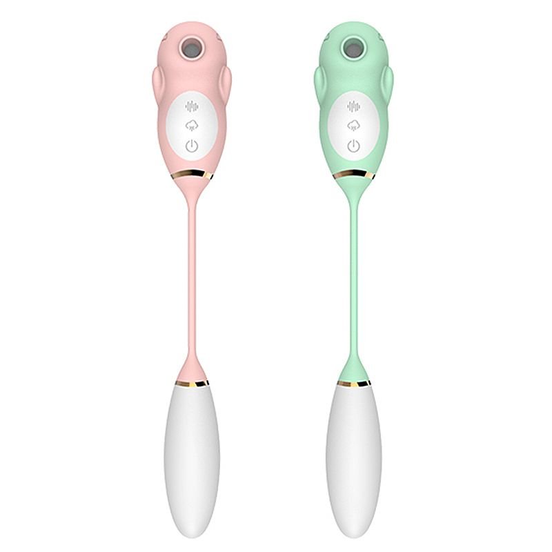 Vibrador de Ponto G e clitóris com Pulsação - Mouse - Verde