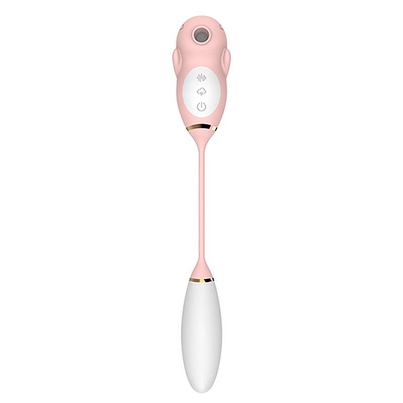 Vibrador de Ponto G e clitóris com Pulsação - Mouse - Rosa